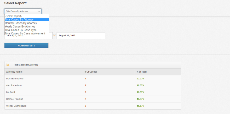 screenshot of Client Conflict Check